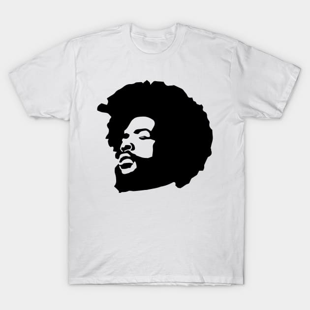 Questlove - Face T-Shirt by TheAnchovyman